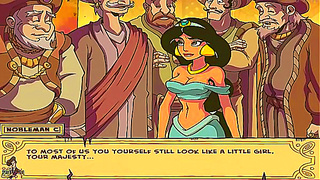 Jasmine Takes Control in Sultry Harem Initiation with Captive Lover
