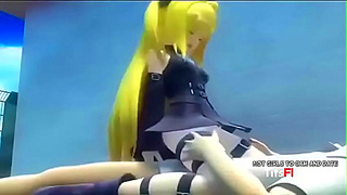 Blonde Beauty Rides Wild in Hot 3D Hentai Action