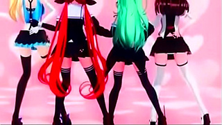 Young MMD Vixen Gets Wild in Hot and Spicy Hentai Action