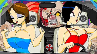 Claires Busty Escape from Zombies Turns into Hot Resident Evil Action