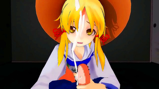 Goddess Teen Teases Pleasures in Hot Anime POV Blowjob Scene