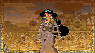 Jasmine Yields to Forbidden Lust in Hot Genie Aladdin Mnage