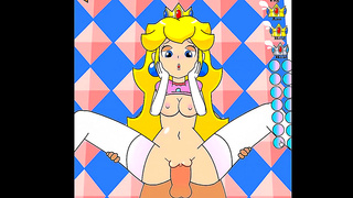 Peach Seduces Mario with Hot Oral Anal Play in Animated Fantasy Encounter
