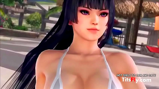 Anime Beauty Rides Wild Waves Gets Plowed on Sun-Drenched Beach Orgy