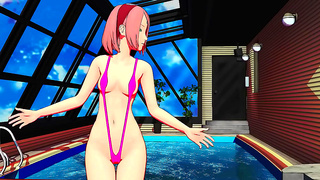 Sakura Seduces Sasuke with Hypnotic Dance in Hot Naruto Encounter