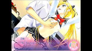 Blonde High-Schooler Yields to Forbidden Lust in Steamy Hentai Tryst