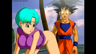 Bulma Whispers Temptation to Goku Beneath Starlit Skies – A DBZ Desire