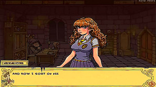Hermione Yields to Hot Anime Threesome with Bold Cosplay Lovers