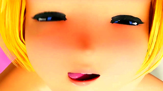 Giantess Deity Teases Petite Boyfriend in Sultry Anime Fantasy Encounter