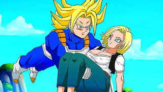 Trunks Rescues Sexy Android 18 – Sparks Fly Into Wild creampie Romance