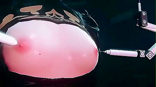 Curvy Anime Beauty Rides Huge Dick in Hot 3D Blowjob Action
