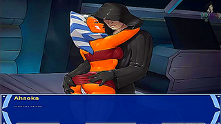 Star Wars Seductress Pleases Alien Master with Double Blowjob Bliss