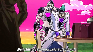 Jojos Steamy Desert Clash – Fiery Passion Ignites Under the Sun