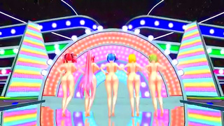 Virtual Idols Sensual Dance Ignites Forbidden Lust in MMD Dreamland