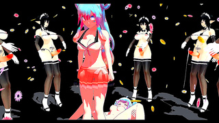 Lamb Surrenders to Wild Futa Pleasures in Hot Group Fantasy Scene