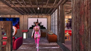 Busty Brunette Teases in Fallout 4 Cosplay – Anime Lust Unleashed