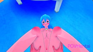 Aquas Innocence Lost in Steamy College Romance – Konosuba Hentai Fantasy
