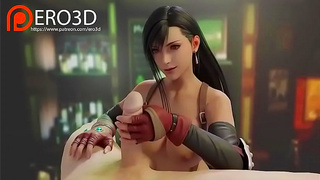 Tifa Tempts Cloud with Seductive Blowjobs in Steamy FF7 Hentai Fantasy