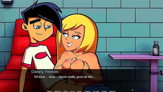 Blonde MILF Tempts Hero with Steamy Titjob Action in Amity Park