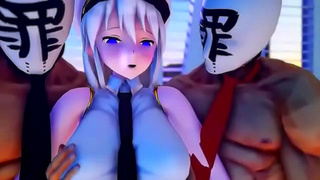Azur Lane Goddess Devours Massive Dick in Steamy Blowjob Fantasy creampie