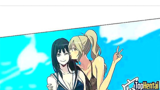 Stepmom Seduces Stepsister in Heat-Fueled Anime Game Room Encounter