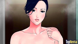 Hero Overwhelms MILF Teacher in Steamy Animated Encounter
