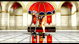 Barely Dressed Anime Beauty Swings to Sensual Dream Rhythm