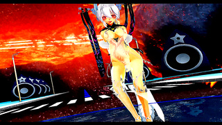 Anime Beauty Seduces with Sensual MMD Dance Melody