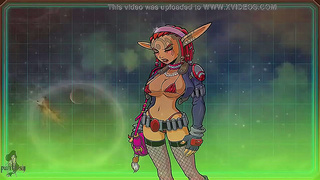 Jasmine Dominates Akaburs Harem with Steamy Blowjob Lessons in Space