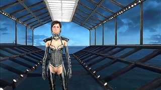 Teen Embraces Post-Apocalyptic Fantasies in Sultry 3D Hentai Escape