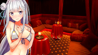 Emilia Tempts Your Senses in Seductive Hentai JOI Fantasy Adventure