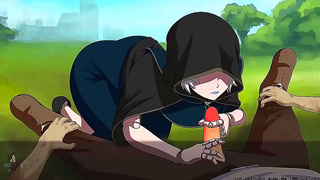 Redhead Mummy Seduces Slimy Monster in Hot Hentai Tryst