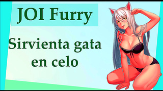Furry Maid Teases Your Cock Into Hot JOI Action
