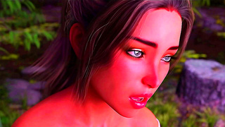 Curvy Anime Beauty Shares Her First Fiery Kiss in Vivid 3D Encounter