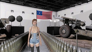 Busty Anime Babe Shows Off Fallout Gear in Hot Steamy Scene
