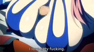 Busty Hentai Babe Moaning Loudly as Huge Tits Stimulate Hard Cock