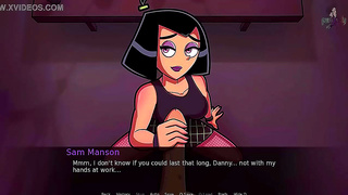 Goth Sam Seduces Danny with Hot Blowjob Creampie Facesit – Anime XXX