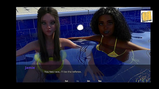 Jasmine Jams Her Curves Poolsides in Steaming Hentai Heat
