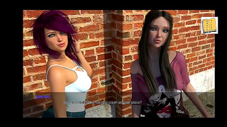 John Whispers Forbidden Desire to Busty Teen in Sensual 3D Hentai Romance