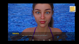 Rachels Sensual Bikini Allure in Vibrant 3D Hentai Paradise