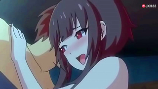 Megumin Ignites Passion with Kazuma in Hot Konosuba Tryst