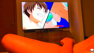 Otaku Girl Loses Control While Watching Hentai – Explosive Pleasure Ensues