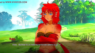 Ruby-Scaled Siren Claims Her Reward in Fiery Post-Battle Embrace