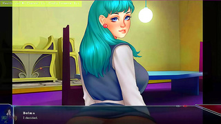 Bulmas Curves Ignite Fiery Anal Encounter with Saiyan Strength