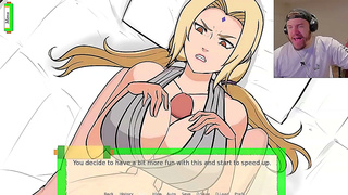 Tsunade Joins Naruto Sasuke in Hot Hentai threesome with Busty Dominance