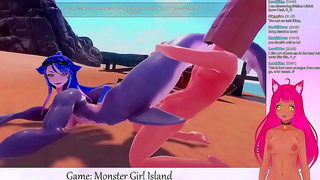 Neko Teases Adorable Monsters in Sultry Hentai Game Streams