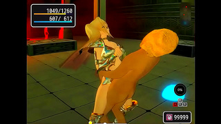 Blonde Beauty Controls Men Goblin in Hot 3D Hentai Fantasy