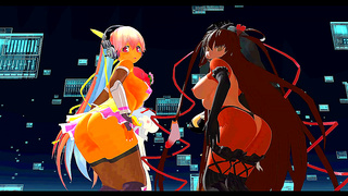 Seductive Anime Divas Unveil Forbidden Harmony in Sultry Virtual Rendezvous