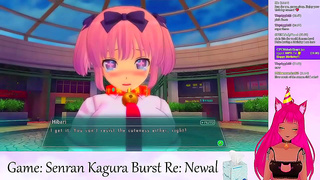 Neko Seduces Viewers with Steamy Lingerie Display in Senran Kagura Live Stream