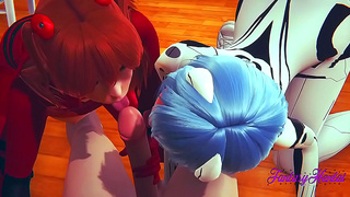 Asuka Rei Ignite Forbidden Desires in Shinjis Wildest Evangelion Encounter